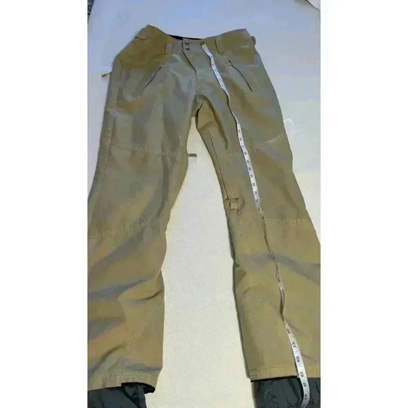O’Neil Outerwear waterproof 10kmm Relaxed Bootcut Size M Snowboard Pants Khaki - Picture 7 of 8